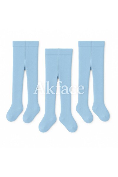 Akface 3 Pcs Organic Cotton -Sweat Resistant- Girl and Boy Newborn Baby Kids Pantyhose