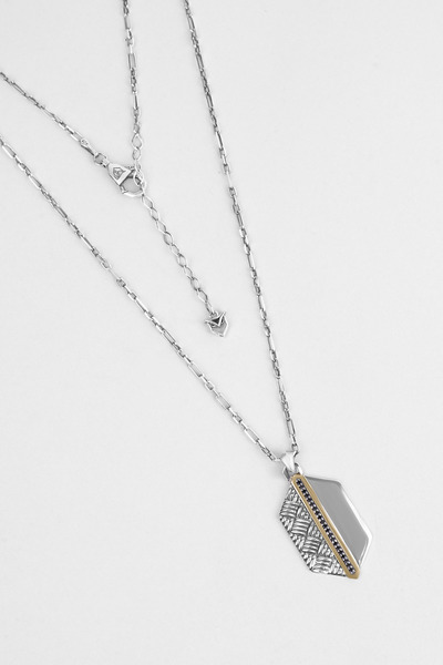 So CHIC... Hidden Passage 14K Gold Men's Silver Necklace