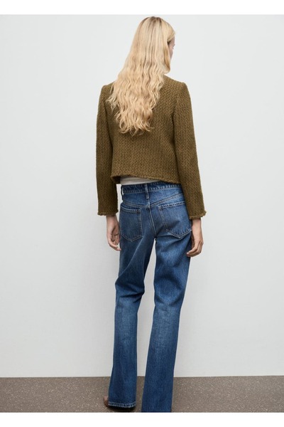 MANGO Woman Düğmeleri taşlı tüvit ceket