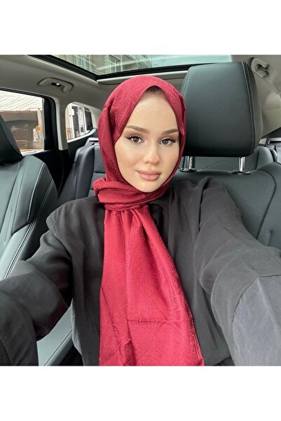 lune ETNİK MONEGRAM ŞAL BORDO