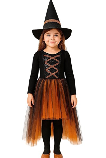 Gala Kostüm Στολή για κορίτσια μάγισσα Πορτοκαλί