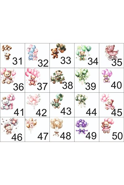 Neşeli Atölyem 50 Adet İsme Özel Etiketli Sütlü Madlen Bebek Çikolatası İsimli Hoşgeldin Bebek Çikolatası