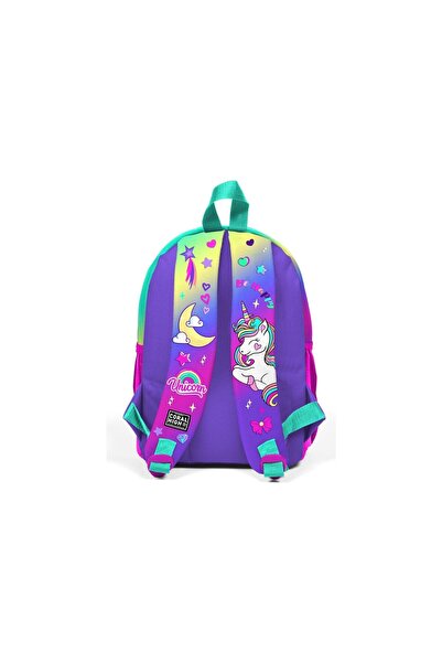Coral High Rucsac mic cuib cu model unicorn verde apă lavandă - două compartimente 23529