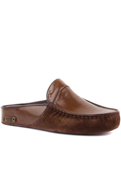 SailLakers - Коричневі замшеві шкіряні чоловічі повсякденні капці 110-547-X