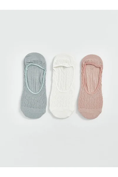 LC Waikiki Openwork Women's Ballerina Socks 3-Pack