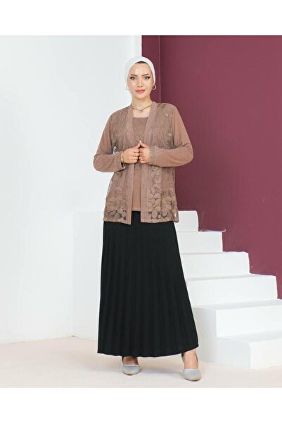 Tebrikler tekstil γυναικείο βραδινό φόρεμα μπλούζα μοντέλο N0026