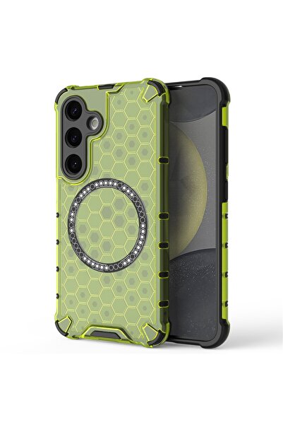 ALC MOBILE Carcasă compatibilă cu Samsung Galaxy A56; Verde - Model fagure de...