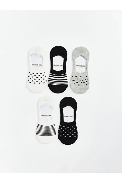 LC Waikiki Patterned Women's Ballerina Socks 5-Pack