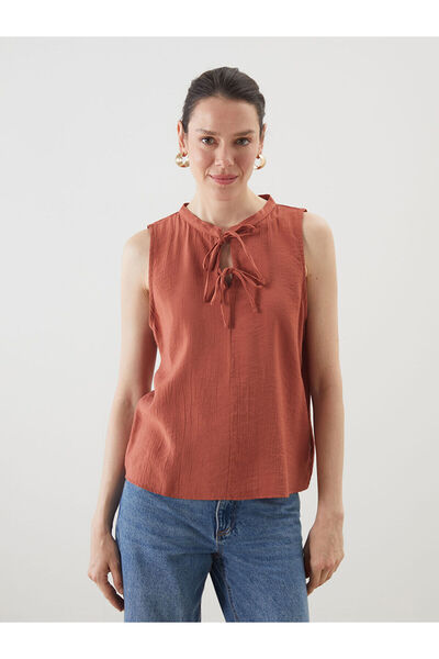 LC Waikiki Γυναικεία μπλούζα Peak New Season με δετό γιακά