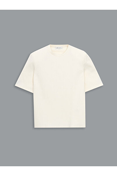 LC Waikiki طاقم الرقبة تي شيرت المرأة