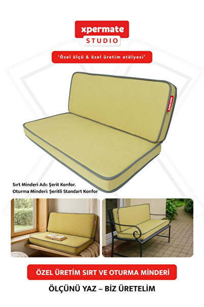 XPERMATE Özel Ölçü Palet Minderi Bahçe İç Ve Dış Mekan Minder Koltuk Minder 40x150 45x155 50x160