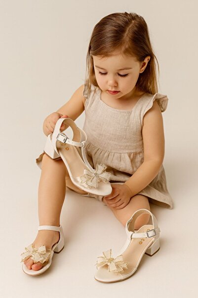 DİGGO Children's Comfortable and Stylish Evening Dress Shoes with Bows