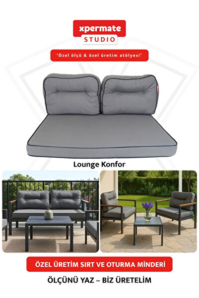 XPERMATE Özel Ölçü Palet Minderi Bahçe İç Ve Dış Mekan Minder Koltuk Minder 4...