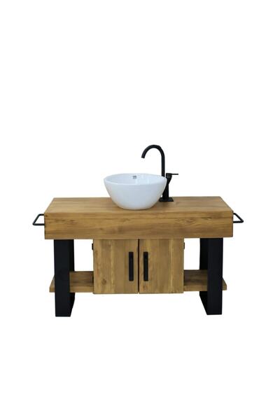 NT Concept Ntconcept Miha Masif Ağaç Banyo Dolabı - 80cm