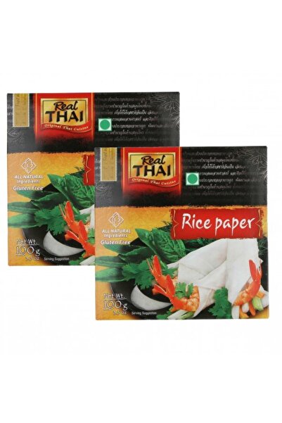 Real Thai Pirinç Yufkası 2 Paket  Rice Paper  22 cm / 100 gr