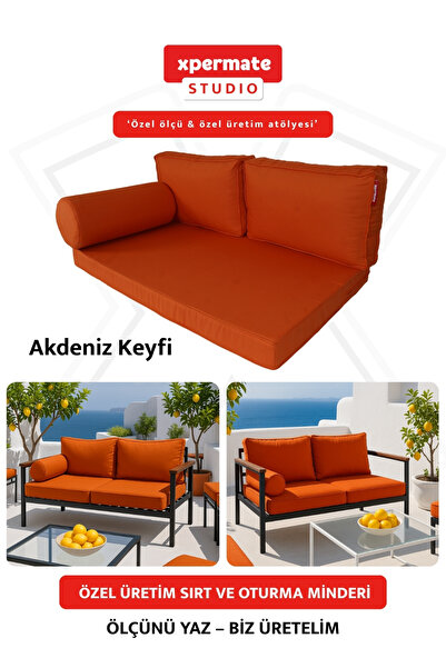 XPERMATE Özel Ölçü Palet Minderi Bahçe İç Ve Dış Mekan Minder Koltuk Minder 4...
