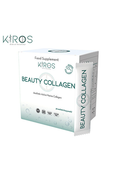 Kiros Diet BEAUTY COLLAGEN, Supliment anti-îmbătrânire premium cu Colagen Marin, Acid Hialuronic