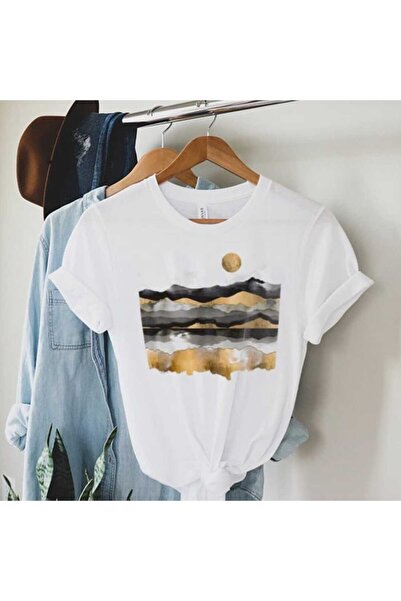 Intisimo Tricou damă, bumbac, nisipuri aurii, alb - S