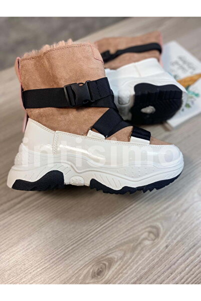 Intisimo Γυναικείες Μπότες, Επένδυση με Γούνα, Μαύρες, Σουέτ, Ροζ - 39