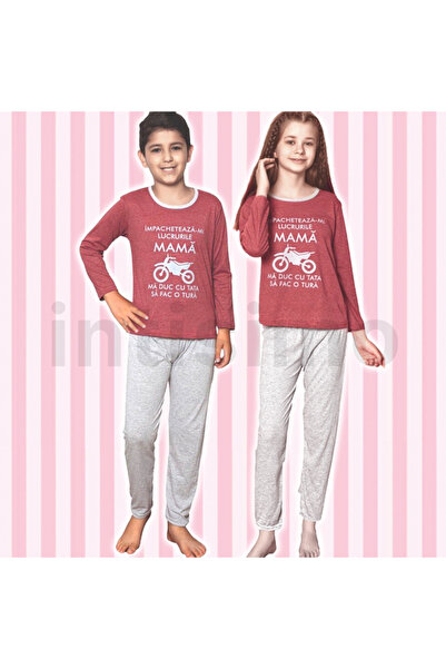 Intisimo Pijamale pentru copii, fete/băieți, bluză + pantaloni lungi, colecți...