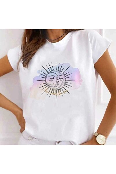 Intisimo Tricou damă, bumbac, Here Comes The Sun, alb - L
