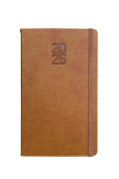 KILAVUZ REKLAM Çanta Boyu Günlük 2026 Ajanda Taba