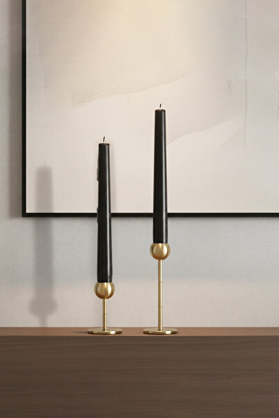 LUKREA Pirinç El Yapımı  Top Şamdan Riyad İkili Set