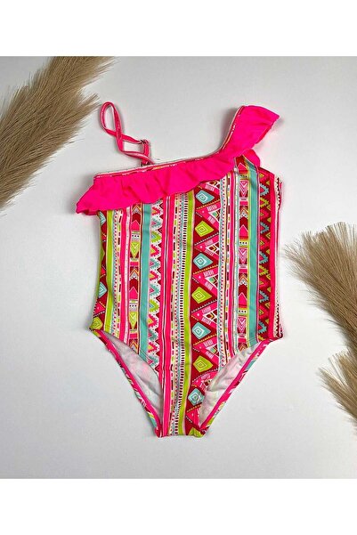 Intisimo Swimsuit, One-piece, For Girls, Pink/Multicolor - Size 6 12-18 months