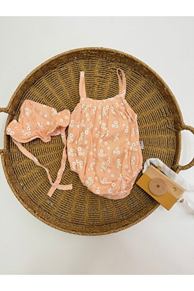 By Murat Bebe Daisy Patterned Summer Baby Bodysuit Set