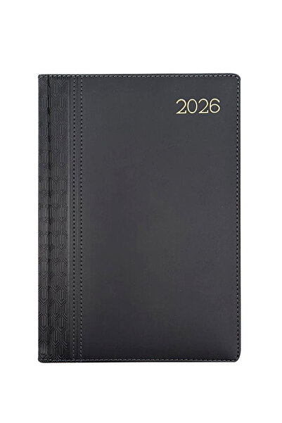 KILAVUZ REKLAM Çanta Boy Günlük 2026 Ajanda Siyah