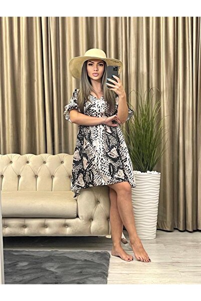 Intisimo Καλοκαιρινό Φόρεμα, Casual, Τύπωμα Φιδιού