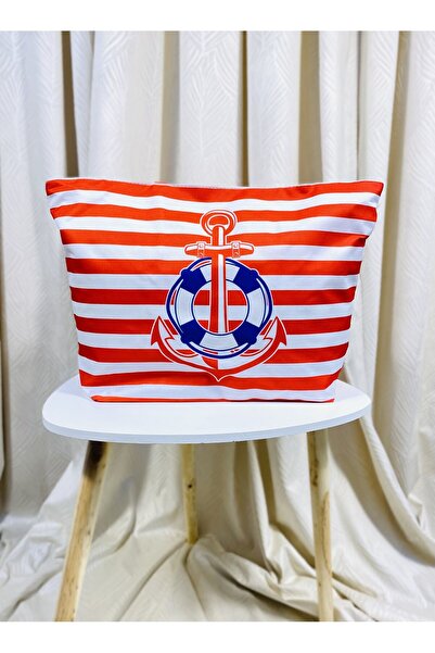 Intisimo Τσάντα θαλάσσης, Μοντέρνα, Anchor, Κόκκινη/Λευκή