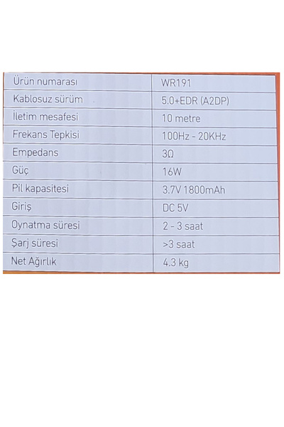 EXENAR Büyük Boy Bluetooth Hoparlör PMP0 16800W Speaker 8.5X2 WOOFER Mikrofonlu Parti Boy Hoparlör 1800 mAh