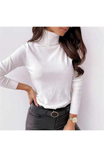 Intisimo Bluză tip valiză pentru femei, cu guler, croială slim fit, tricotaj ...