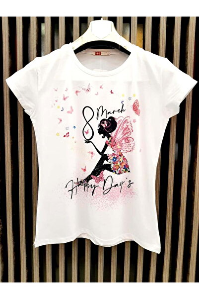 Intisimo Tricou damă, 8 Martie, Alb - L