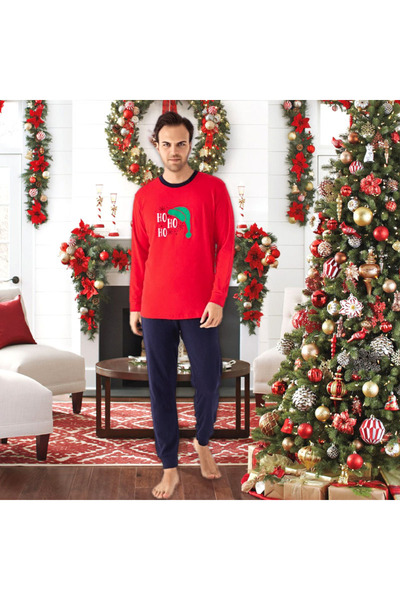 Intisimo Ανδρική Πιτζάμα, Interlock Cotton, Χοντρό Ύφασμα, Χριστουγεννιάτικη ...