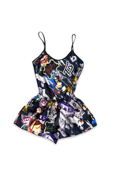 Intisimo Γυναικείες Πιτζάμες, Σατέν, 2 Τεμάχια, Μόδα Γυναίκα, Μαύρο