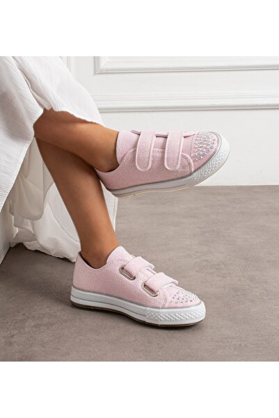 Surpie Shoes Bantlı Çocuk Günlük Ayakkabı, 22-30 numara arası ışıklıdır Çocuk Keten Ayakkabı