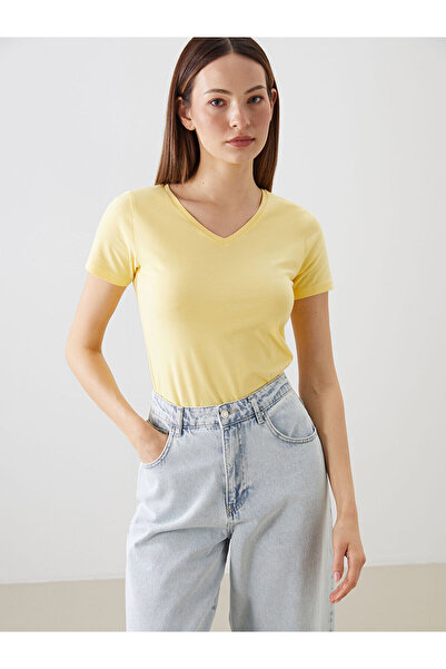 LC Waikiki Γυναικείο T-Shirt New Season V-Neck - S58226Z8