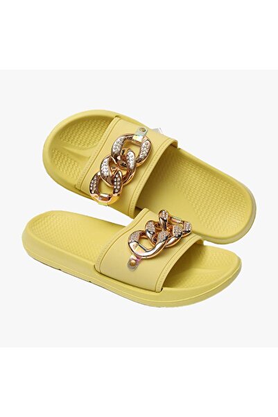 Intisimo Papuci de damă, Jomix, cu lanț, verde - 36