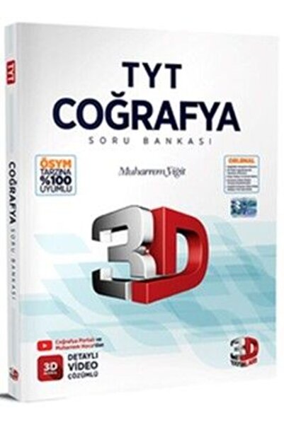 3D Yayınları Tyt Coğrafya Soru Bankası Tamamı Video Çözümlü