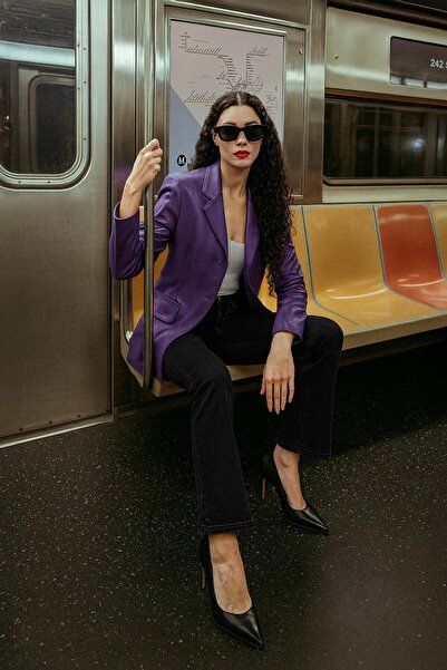 BANNY JEANS Γυναικείο ψηλόμεσο Flare Jean παντελόνι μαύρο