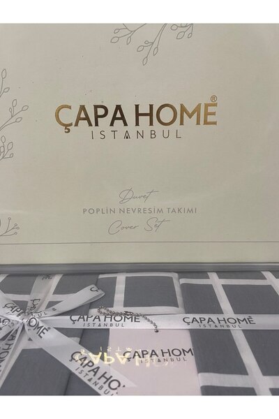 Çapa Home Poplin Çift Kişilik Solmaz Nevresim Takımı