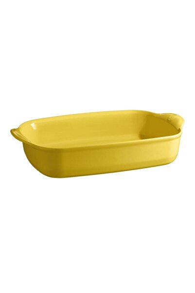 Emile Henry Fırın Kabı Dikdörtgen 42,5 x 28 cm Mat Sarı/Provence Yellow