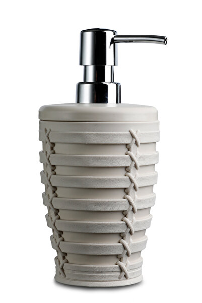 Prima Nova Δοχείο υγρού σαπουνιού Palm - Δοχείο σαπουνιού - Θήκη οδοντόβουρτσας 3 τεμαχίων Μπεζ