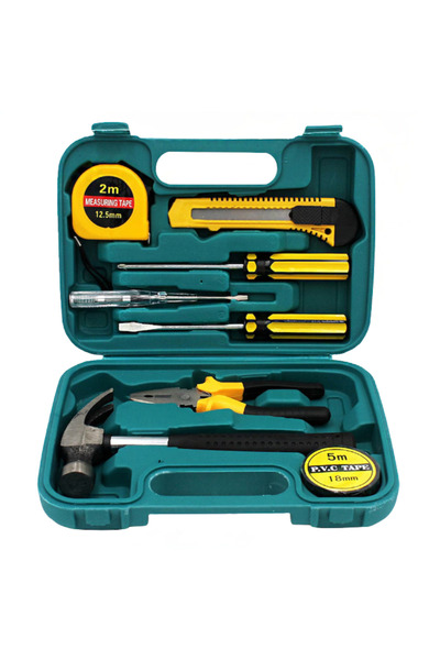 barste 8-piece tool kit, chrome vanadium steel, for home repairs