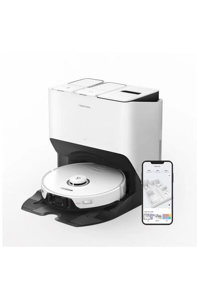 Roborock Gelişmiş Üstün Performanslı 6000pa Emiş Gücü Ultra Mopping Robot Süpürge Lambader Hediye