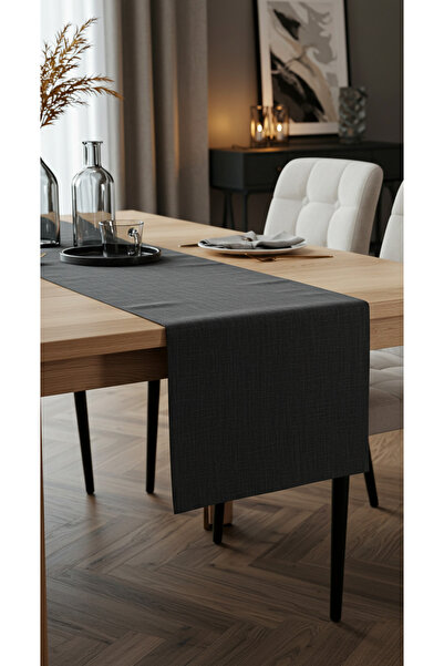 YUNUSOĞLU HOME Gray Stylish Table Runner 50X150 cm – Modern and Elegant Tablecloth Runner