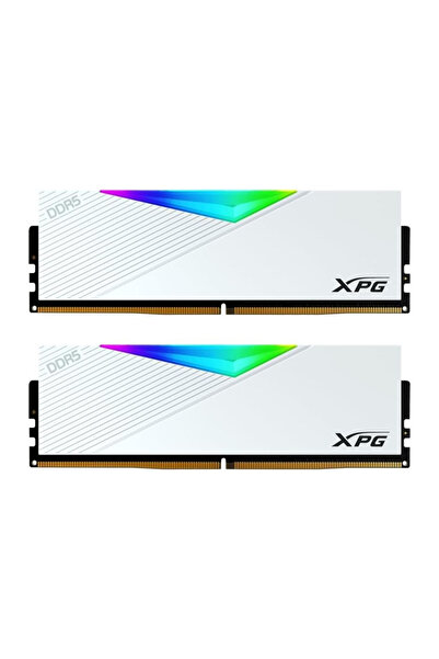 XPG ذاكرة الوصول العشوائي لانسر وايت 64 جيجابايت (2 × 32 جيجابايت) DDR5 6400 ميجاهرتز CL32 للألعاب (AX5U6400C3232G-DCLARWH)