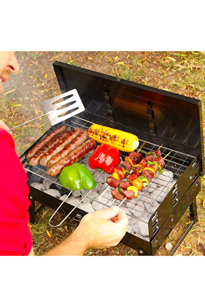 barste Ultra-portable folding diplomat-type grill, 2 accessories included